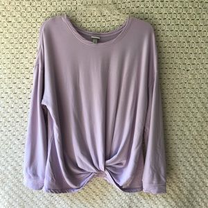 A new day knotted sweatshirt tee